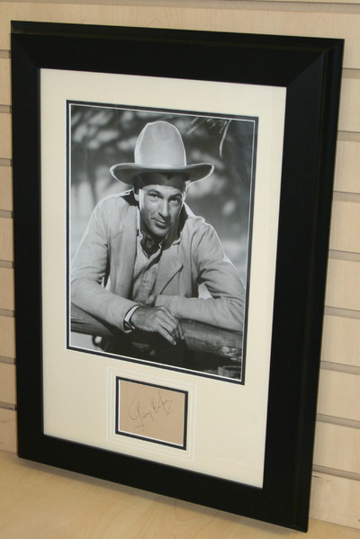 Gary Cooper signed item