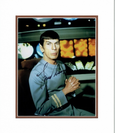 Leonard Nimoy signed 10 x 8