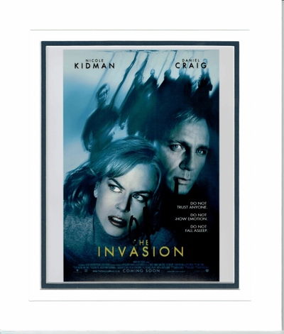 The Invaders mini poster signed