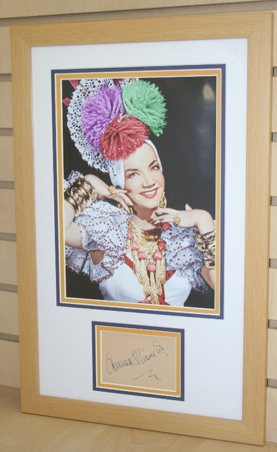 Carmen Miranda scarce signed