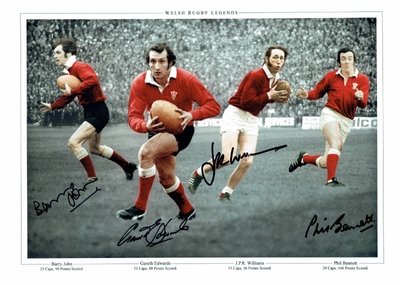 Welsh Legends A3 photo signed