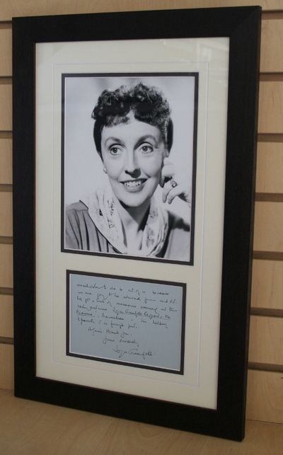 Joyce Grenfell signed letter