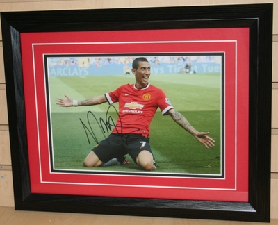 Angel Di Maria signed 12 x 8