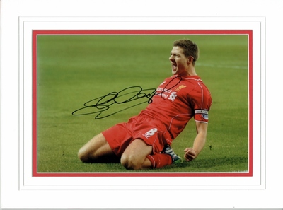 Steven Gerrard signed photo