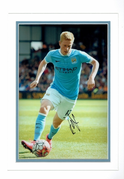 Kevin De Bruyne signed 12 x 8