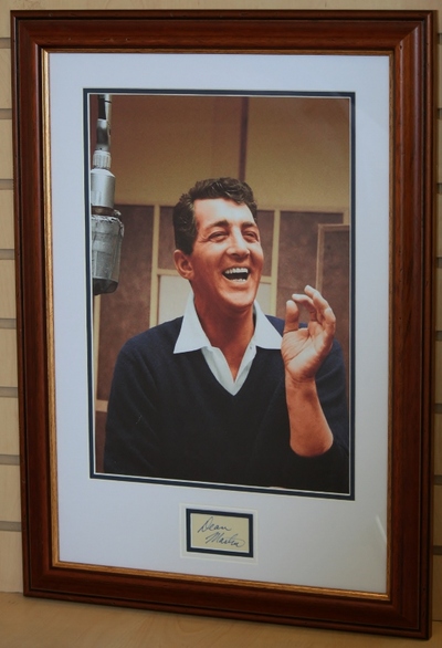 Dean Martin signed & framed