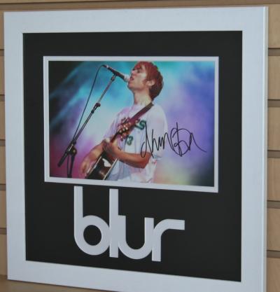 Damon Albarn signed 12 x 8