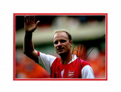 Dennis Bergkamp signed 12 x 8