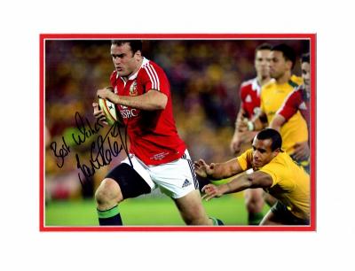 Jamie Roberts signed 12 x 8