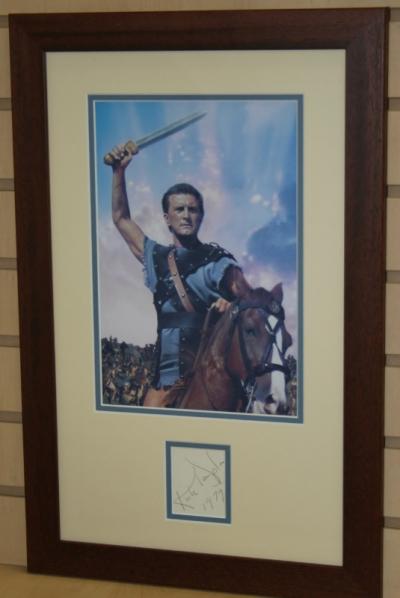 Kirk Douglas Spartacus signed