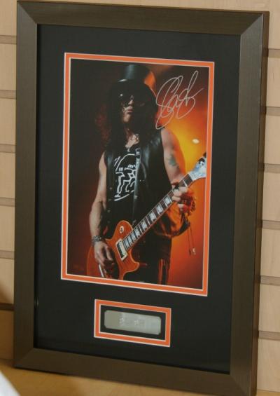 Slash signed 12 x 8 photo