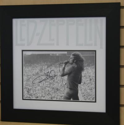 Robert Plant signed 12 x 8