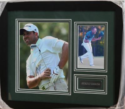 Sergio Garcia signed 10 x 8