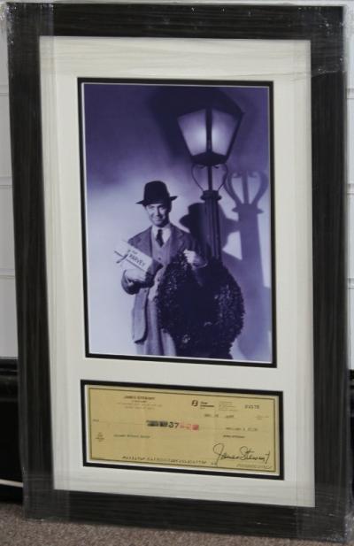 James Stewart signed cheque
