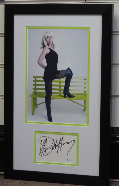 Debbie Harry signed index card