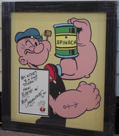 Bud Sagendorf-signed Popeye