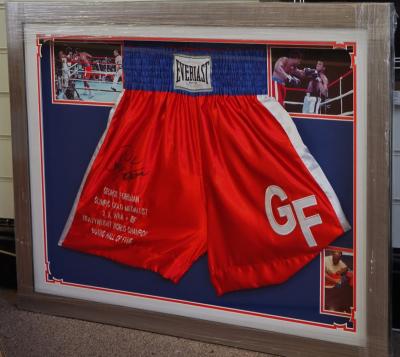 George Foreman signed trunks