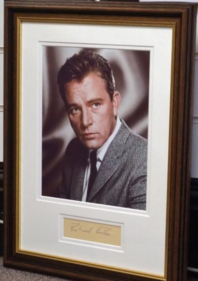 Richard Burton signed & framed