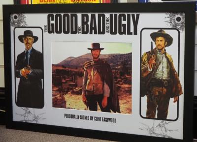 Large Cint Eastwood signed photo
