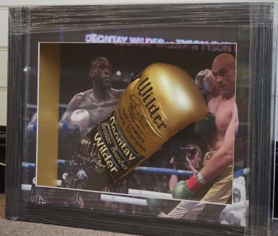 Deontay Wilder signed glove