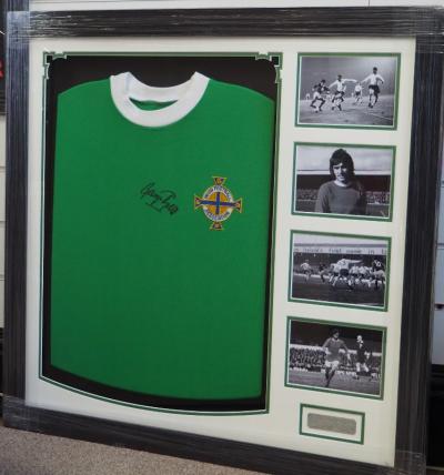 George Best signed N.I shirt