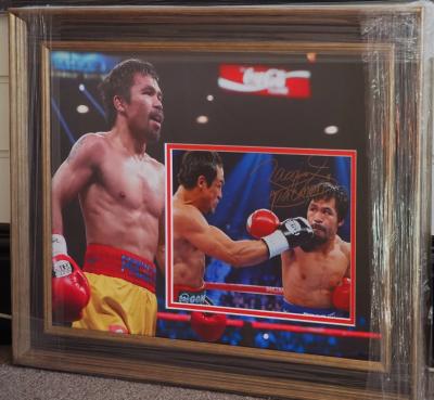 Manny Pacquiao signed 10 x 8