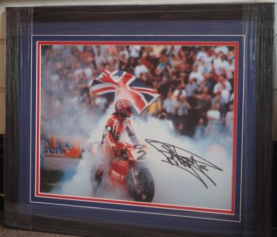 Large Carl Fogarty signed photo