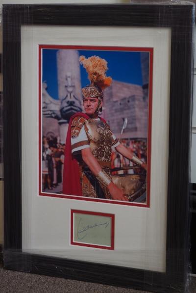 Jack Hawkins signed album page