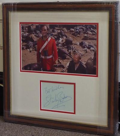 Stanley Baker signed album book
