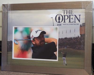 Shane Lowry signed 12 x 8 photo