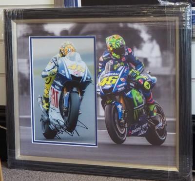 Valentino Rossi signed 12 x 8