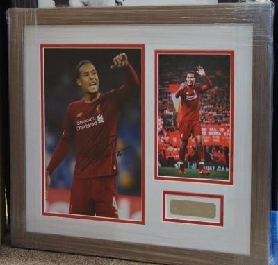 Virgil van Dijk signed 12 x 8