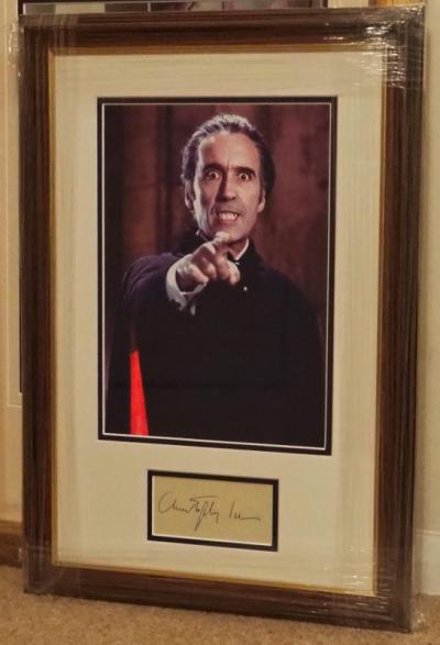 Hammer horror's Christopher Lee