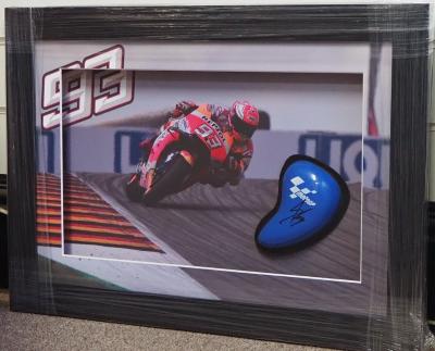 Marc Marquez knee slider signed