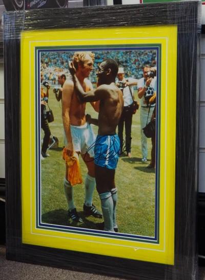 Football royalty Pele signed