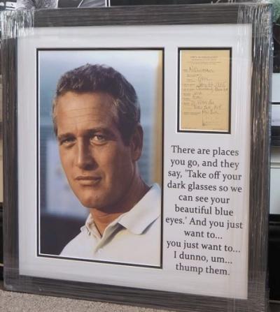 Paul Newman autograph
