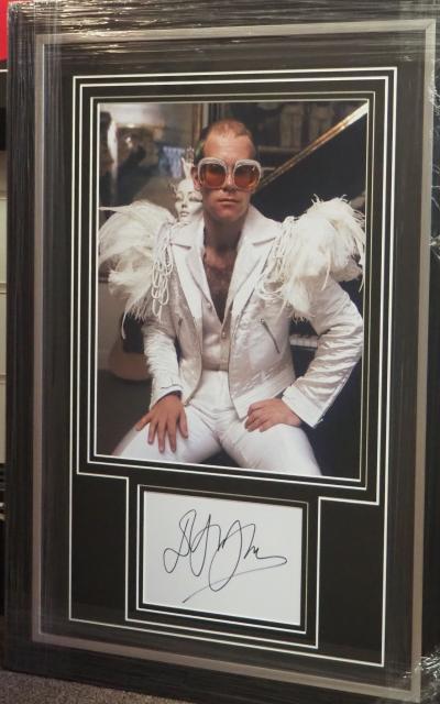 Elton John autograph
