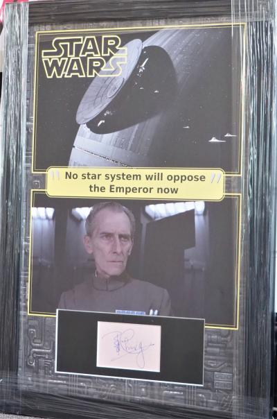 Peter Cushing Star Wars signed