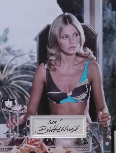 Britt Ekland James Bond signed