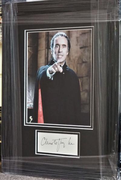 Christopher Lee autograph