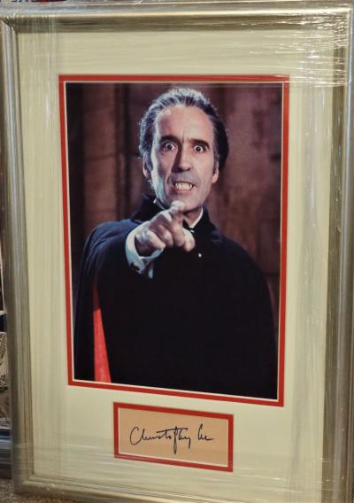 Christopher Lee autograph