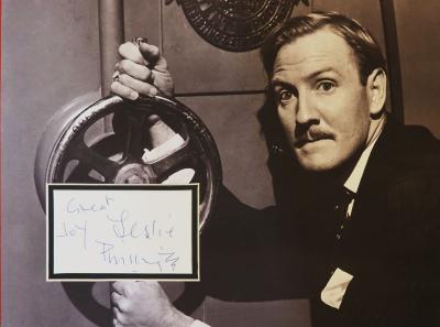 Leslie Phillips autograph