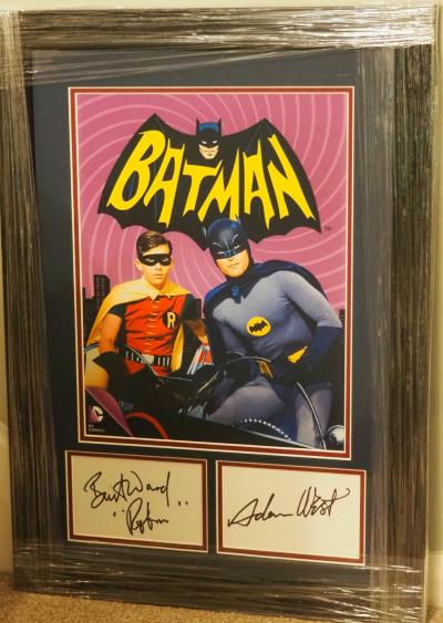 Adam West & Burt ward autographs