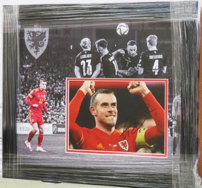 Gareth Bale signed 12 x 8