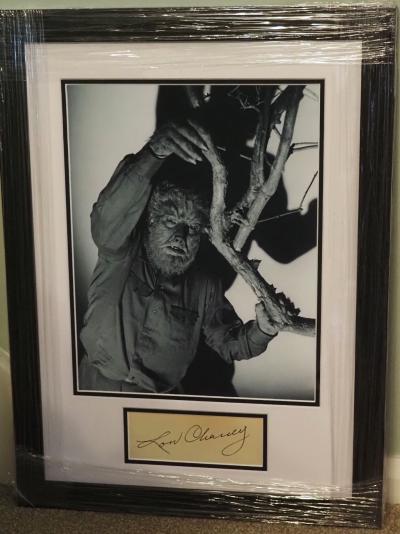 Lon Chaney Jr signature