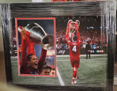 Virgil Van Dijk signed 12 x 8