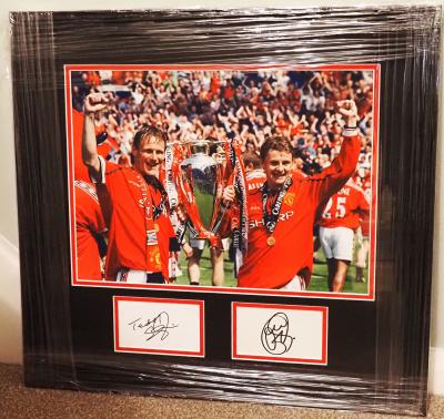 T Sheringham and O.G  Solskjaer
