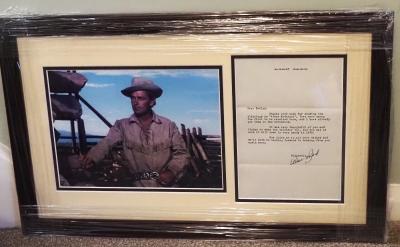 Alan Ladd hand signed letter