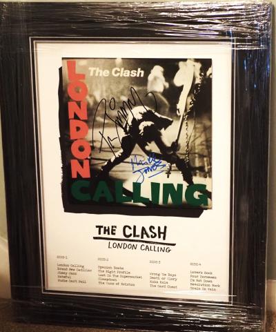 The Clash signed 10x10 photo